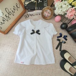 Áo sơ mi trắng cộc tay bé gái size 6 -10 Áo sơ mi trắng cộc tay bé gái size 6 -10